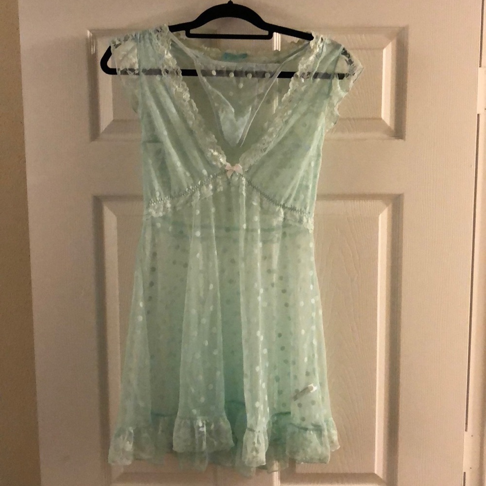 Betsey Johnson teddy and matching thong